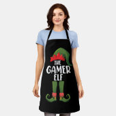 Gamer Elf Matching Family Christmas Gamer Schürze (Getragen)