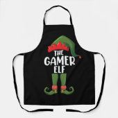 Gamer Elf Matching Family Christmas Gamer Schürze (Vorderseite)