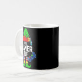 Gamer Elf Matching Family Christmas Kaffeetasse (Vorderseite Links)