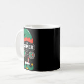 Gamer Elf Matching Family Group Christmas Party Py Kaffeetasse (Vorderseite Links)
