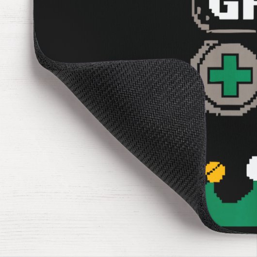 Gamer Elf Matching Family Group Christmas Party Py Mousepad (Ecke)