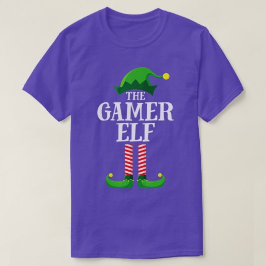 Gamer Elf Matching Family Group Weihnachts-Party T-Shirt (Design vorne)