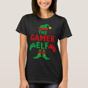 Gamer Elf Matching Family Shirts Weihnachts-Party