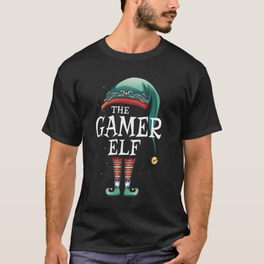 Gamer Elf Matching Group Xmas Funny Family Chr T-Shirt (Vorderseite)