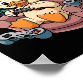 Gamer-Ente mit Headset und Controller 1 Poster (Ecke)