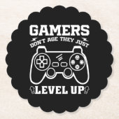 Gamer erleben nicht das Alter, sondern nur den Geb Untersetzer (Vorderseite)