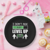 Gamer erleben nicht, dass ich nur Level Up Pappteller (Party)