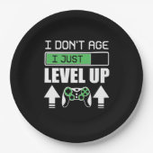 Gamer erleben nicht, dass ich nur Level Up Pappteller (Vorderseite)
