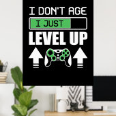 Gamer erleben nicht, dass ich nur Level Up Poster (Heimbüro)