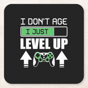 Gamer erleben nicht, dass ich nur Level Up Rechteckiger Pappuntersetzer
