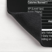 Gamer-Ernährungsfakten Videospiele Computer-Nerd  Mousepad (Ecke)