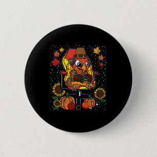 Gamer Erntedank Day Gaming Videospiel Gamer Button