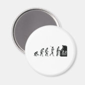 Gamer Evolution - Game Video Games Arcade Geek Magnet (Vorderseite/Rückseite)