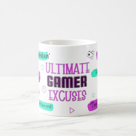 Gamer Excuses Mug – I’m Not Losing, I’m Lagging Kaffeetasse (Mittel)