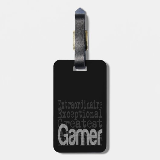 Gamer Extraordinaire Gepäckanhänger (Rückseite vertikal)