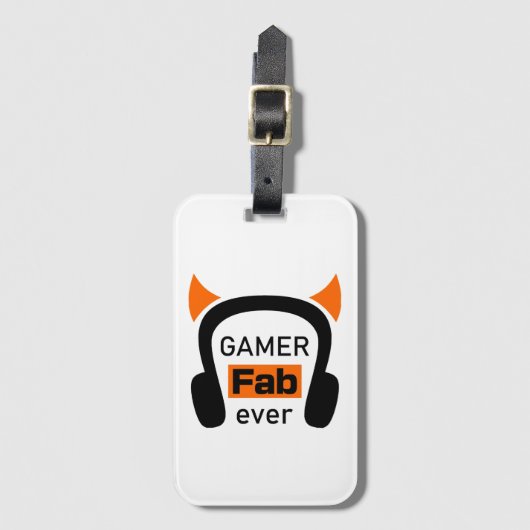 Gamer-Fab-ever Gepäckanhänger (Vorderseite Vertikal)