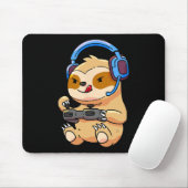Gamer Faultier Gaming Faultiere Videospiel-Geschen Mousepad (Mit Mouse)