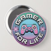 Gamer for Life Button (Vorne & Hinten)