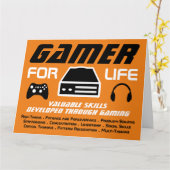 Gamer for Life Karte (Gelbe Blume)