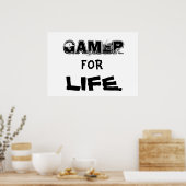 Gamer for Life-Poster Poster (Küche)