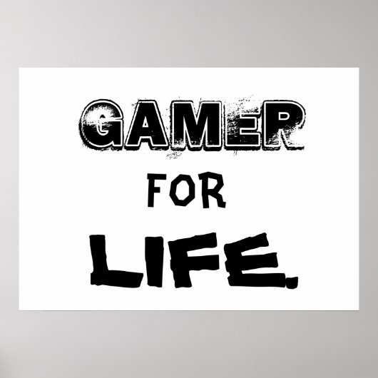 Gamer for Life-Poster Poster (Vorne)