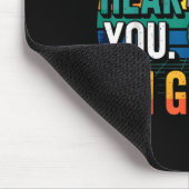 Gamer Funny Can't Hear You I'm Gaming Mousepad (Ecke)