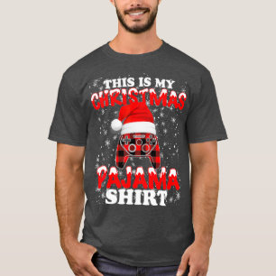 Gamer Funny Video Game Controller Weihnachtsmannmü T-Shirt