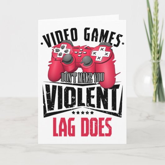 Gamer Gamer Video Games Controller Computer Gaming Karte (Vorderseite)