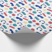 GAMER GAMERS GAMING GESCHENKPAPIER (Ecke)