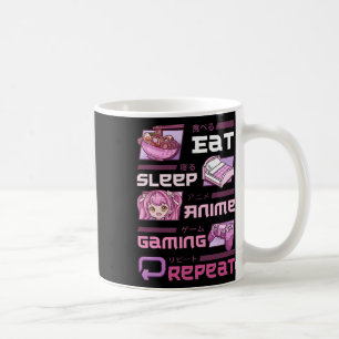 Gamer Gaming Videospiele Lustig Essen Schlafen Ani Kaffeetasse