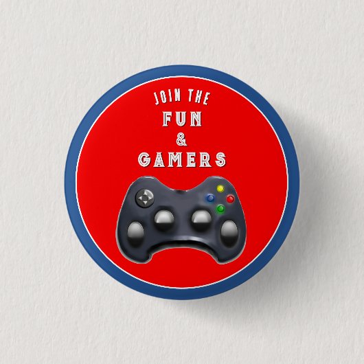 Gamer-Gastgeschenke Button (Vorderseite)