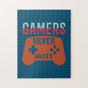 Gamer geben nie auf puzzle