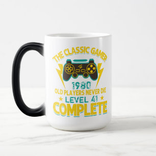 Gamer Geburtstagsgeschenk Custom Jahr und Alter Verwandlungstasse