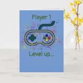 Gamer-Geburtstagskarte Karte (Gelbe Blume)