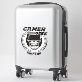 Gamer Geek Aufkleber (Koffer)