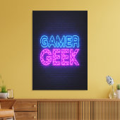 Gamer Geek Leinwanddruck (Insitu (Wohnzimmer))