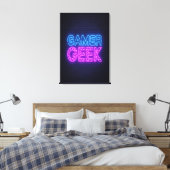 Gamer Geek Leinwanddruck (Insitu (Schlafzimmer))