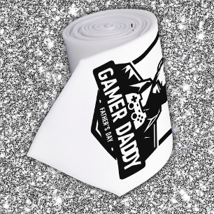 Gamer Geek Vater Happy Vatertag   Krawatte