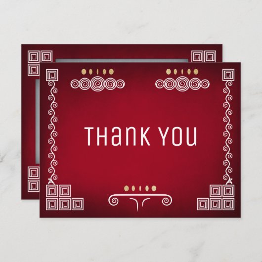 Gamer Geek Wedding Dankeskarte (Vorne/Hinten)