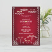 Gamer Geek Wedding Einladung (Stehend Vorderseite)