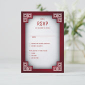 Gamer Geek Wedding RSVP Karte (Stehend Vorderseite)