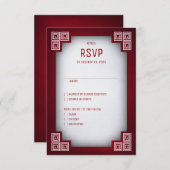 Gamer Geek Wedding RSVP Karte (Vorne/Hinten)