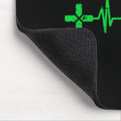 Gamer Geeks Heartbeat Gaming  Mousepad (Ecke)