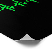 Gamer Geeks Heartbeat Gaming Poster (Ecke)