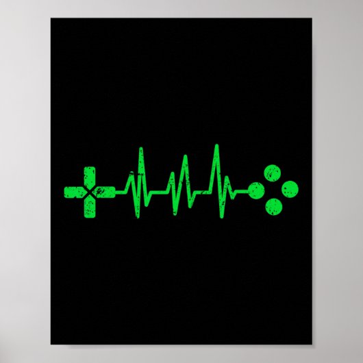 Gamer Geeks Heartbeat Gaming Poster (Vorne)
