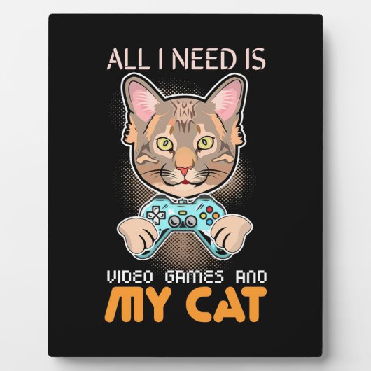 Gamer-Geschenk | Alles, was ich brauche, sind Vide Fotoplatte (Vorderseite)