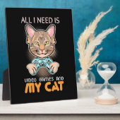 Gamer-Geschenk | Alles, was ich brauche, sind Vide Fotoplatte (Seite)