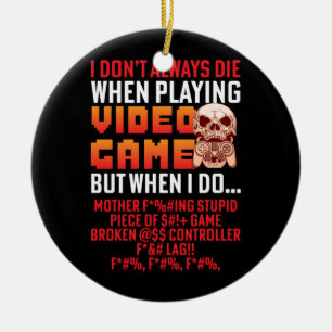 Gamer-Geschenk beim Videospiel Keramik Ornament