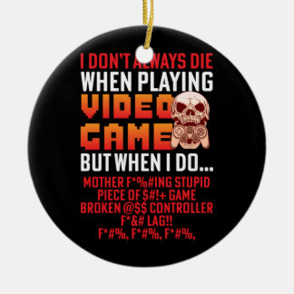Gamer-Geschenk beim Videospiel Keramik Ornament