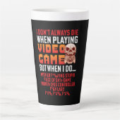 Gamer-Geschenk beim Videospiel Milchtasse (Vorderseite)